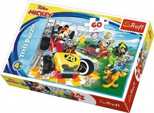 Trefl: Mickey Mouse en de Racers (60) kinderpuzzel