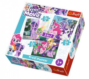 Trefl: My Little Pony The Movie 3in1 (20/36/50) kinderpuzzel