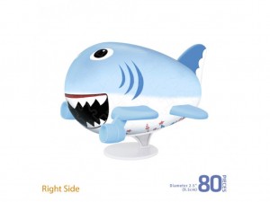 pintoo airplane shark, vliegtuigpuzzel, 3d puzzel van een vliegtuig