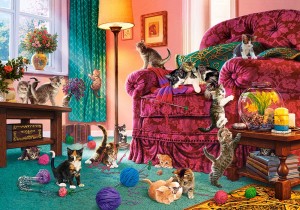 Castorland: Naughty Kittens (500) kattenpuzzel