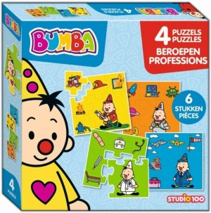 Studio 100: Bumba 4in1 Beroepen - kinderpuzzel