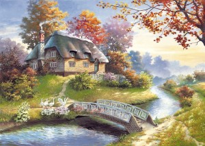 Castorland: Cottage (1500) legpuzzel