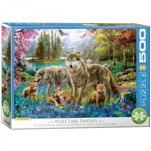 Eurographics: Wolf Lake Fantasy (500XL) wolvenpuzzel