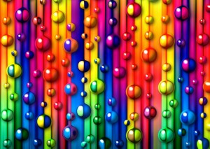 Grafika: Multicolored Bubbles (24) kinderpuzzel