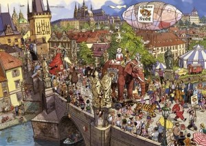 Heye: Göbel en Knorr - Street Parade (2000) legpuzzel