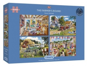 Gibsons: The Farmer's Round (4x500) legpuzzels