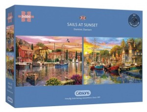 Gibsons: Sails at Sunset (2x500) legpuzzels