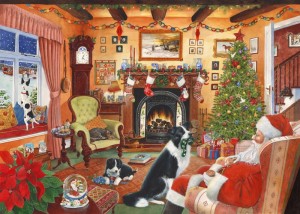 House of Puzzles: Christmas Collection No 7 Me too, Santa (1000) kerstpuzzel