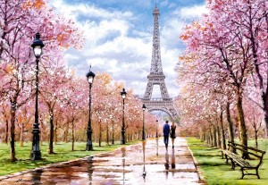 Castorland: Romantic walk in Paris (1000) legpuzzel