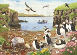 House of Puzzles: Puffin Parade (500BIG) vogelpuzzel