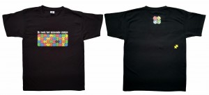 T-Shirt: Missend stukje (Maat L, Zwart)