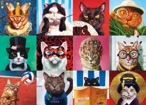 Eurographics: Funny Cats - Lucia Heffernan (1000) kattenpuzzel