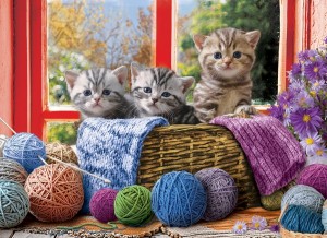 Eurographics: Knittin' Kittens (500XL) kattenpuzzel