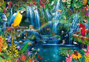 Bluebird: Parrot Tropics (1000) vogelpuzzel