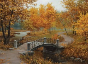 Eurographics: Autumn in an old Park (1000) herfstpuzzel