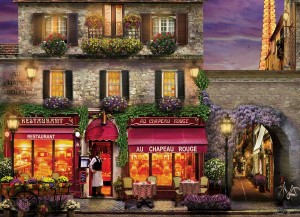 Eurographics: The Red Hat Restaurant, Paris (1000) legpuzzel