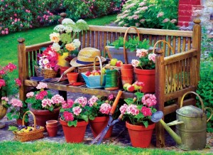 Eurographics: Garden Bench (1000) legpuzzel