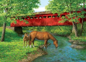 Eurographics: Sweet Water Bridge (1000) paardenpuzzel