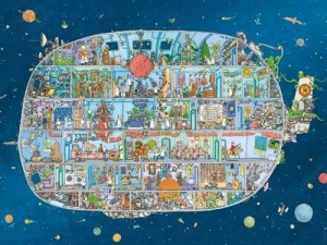 Heye: Spaceship - Adolfson (1500) legpuzzel