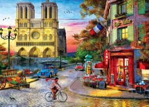 Eurographics: Notre Dame Sunset (1000) legpuzzel