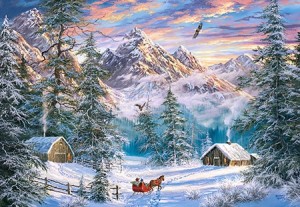 Castorland: Mountain Christmas (1000) kerstpuzzel