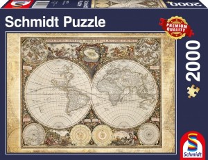 Schmidt: Historische wereldkaart (2000) legpuzzel