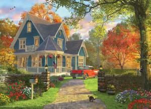 Eurographics: The Blue Country House - Dominic Davison (1000) puzzel