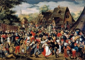 Wentworth: The Village Festival - Pieter Brueghel (40) minipuzzel
