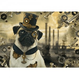 Schmidt: Steampunk Hond (1000) hondenpuzzel