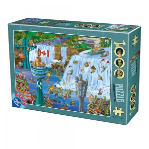 D-Toys: Niagara Falls (1000) cartoon puzzel