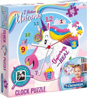 Clementoni: Puzzle Clock Unicorn (96) puzzelklok