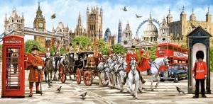Castorland: Pride of London (4000) panorama puzzel DEUKJE IN DOOS OP = OP
