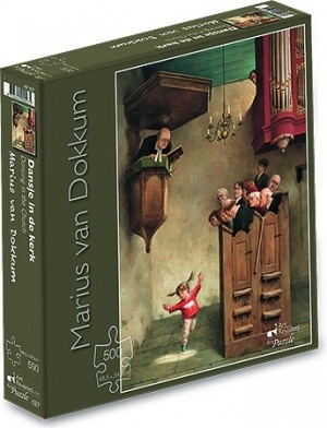 Marius van Dokkum: Dansje in de kerk (500) verticale puzzel