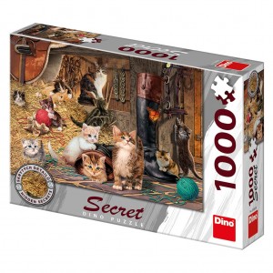 Dino: Secret Puzzle Kittens (1000) kattenpuzzel