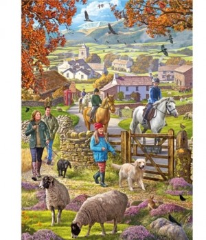 Otter House: Autumn Walk (1000) herfstpuzzel