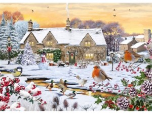 Otter House: Country Garden (1000) winterpuzzel