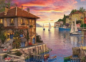 Eurographics: Mediterranean Harbour - Dominic Davison (1000) legpuzzel