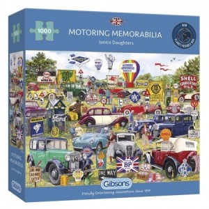 Gibsons: Motoring Memorabilia (1000) legpuzzel