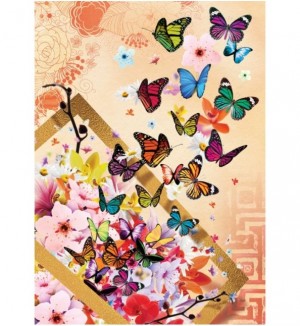 Art Puzzle: Spring Breeze (500) vlinderpuzzel