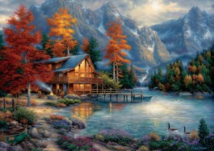 Art Puzzle: Chuck Pinson - Autumn Reflection (3000) herfstpuzzel