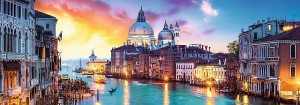 Trefl: Canal Grande, Venice (1000) panorama puzzel