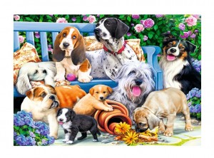Trefl: Dogs in the Garden (1000) hondenpuzzel