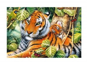 Trefl: Two Tigers (1500) tijgerpuzzel