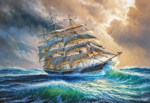 Castorland: Sailing against all Odds (1000) zeilbootpuzzel
