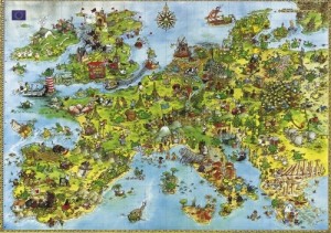 Heye: United Dragons of Europe - Degano (4000) grote puzzel