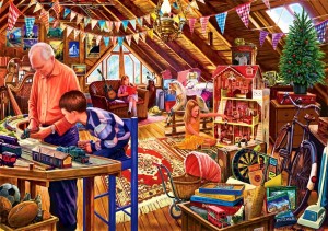 Bluebird: Attic Playtime (1500) legpuzzel