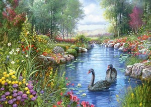 Castorland: Black Swans, Andres Orpinas (1500) legpuzzel