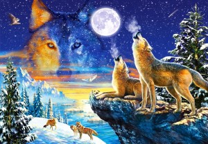 Castorland: Howling Wolves (1000) wolvenpuzzel