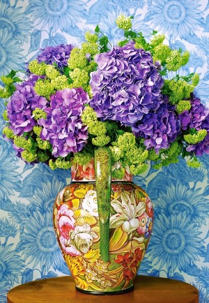 Castorland: Bouquet of Hydrangeas (1000) verticale puzzel