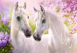 Castorland: Romantic Horses (1000) paardenpuzzel